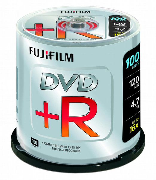 Fujifilm DVD+R4.7GB 16X 100x Spindle 4.7GB DVD+R 100pc(s)