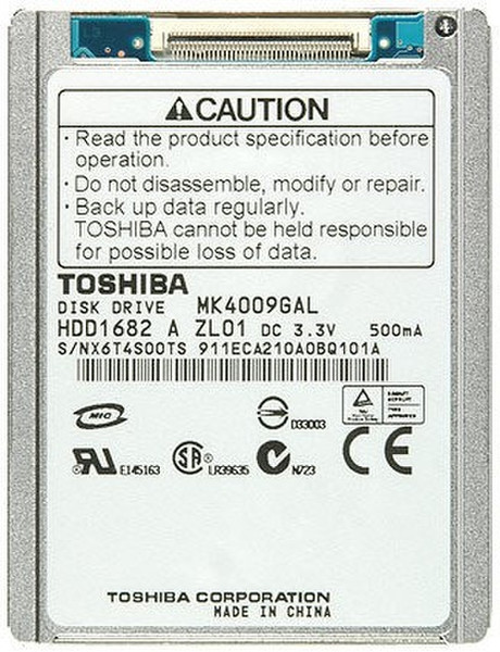 Toshiba 40GB Parallel ATA 40GB Parallel ATA internal hard drive