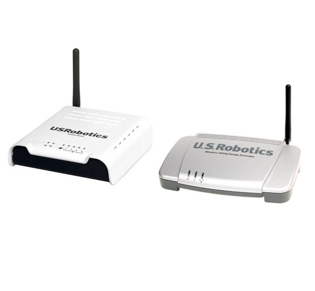 US Robotics 54 Mbps Wireless Access Point + Wireless MAXg Range Extender 54Мбит/с WLAN точка доступа