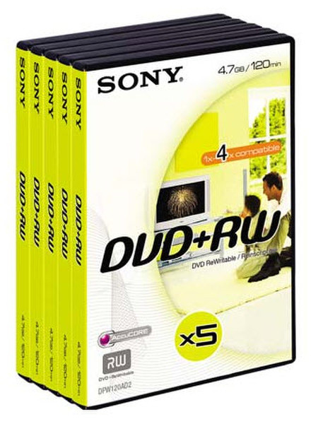 Sony 5DPW120AVD 4.7GB DVD+RW 5pc(s)