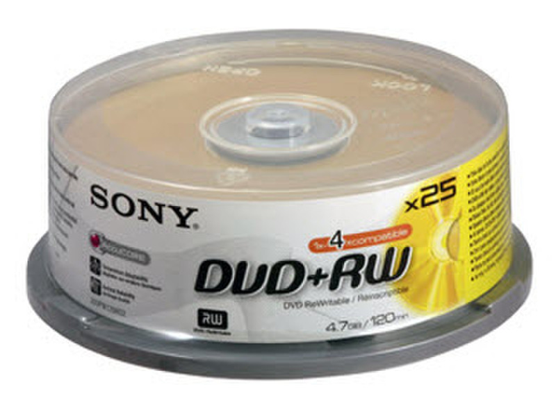 Sony 25DPW120ASP 4.7GB DVD+RW 25pc(s)