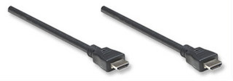 Manhattan 383097 3м HDMI HDMI Черный HDMI кабель