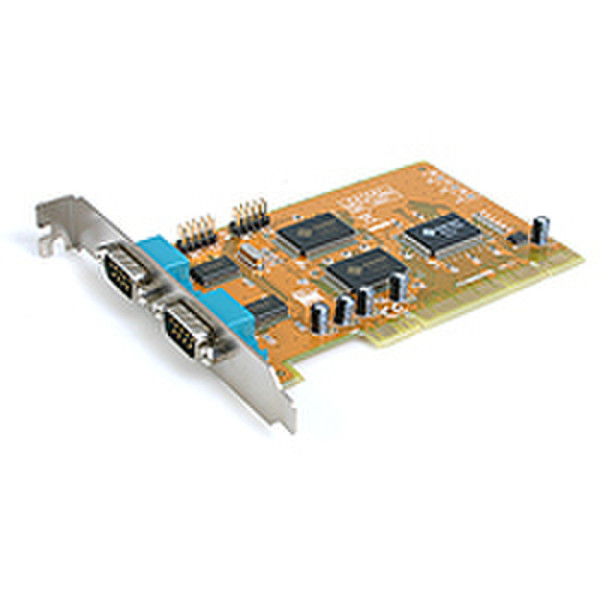 StarTech.com 2 Port Dual Voltage WHQL Approved Serial Card with Legacy Port Remap Function Schnittstellenkarte/Adapter