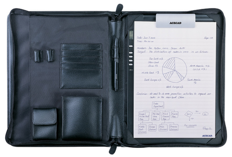 AceCad PF200 Black briefcase