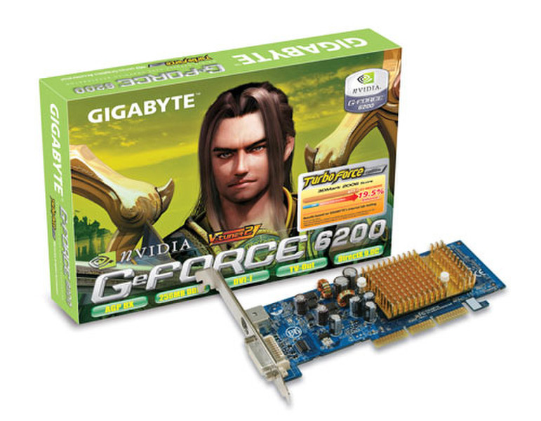 Gigabyte GeForce 6200 256MB GeForce 6200 GDDR2 видеокарта