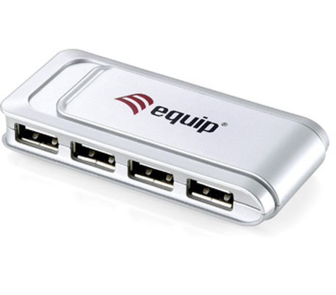 Equip USB 2.0 04 Port Slim Hub White