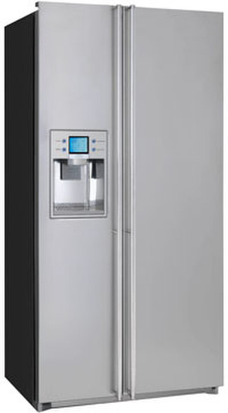 Smeg FA55XBIL1 freestanding 538L A+ Stainless steel side-by-side refrigerator