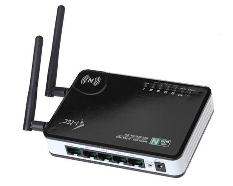 iTEC WPOINT-N Schnelles Ethernet Schwarz, Weiß WLAN-Router