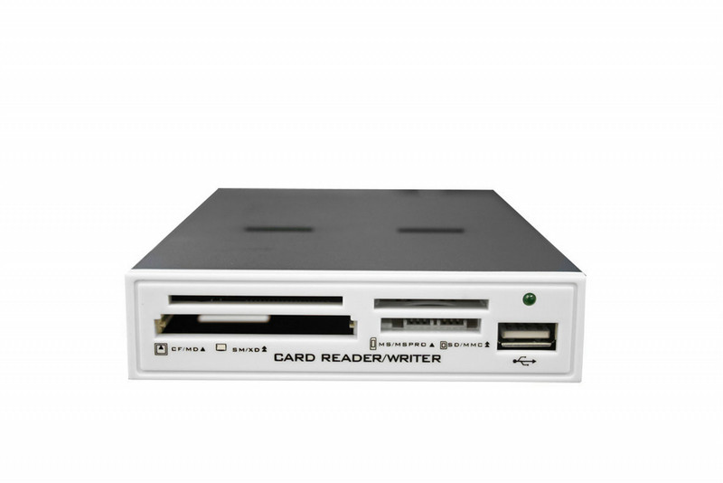 takeMS 64-in-1 SDHC Cardreader Eingebaut USB 2.0 Silber Kartenleser
