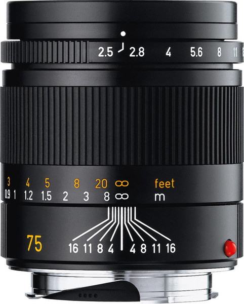 Leica Summarit-M 75mm f/2.5 Schwarz