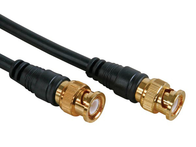 Velleman AVB102/1.0 1m Black coaxial cable