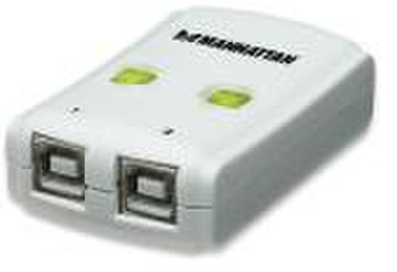 IC Intracom MANHATTAN USB 2.0 Automatic Sharing Switch 480Mbit/s White