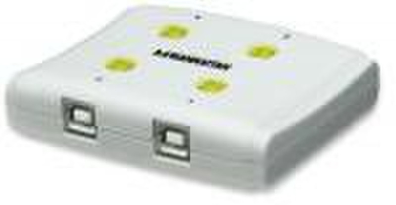 IC Intracom MANHATTAN Hi-Speed USB 2.0 Automatic Sharing Switch 480Mbit/s White