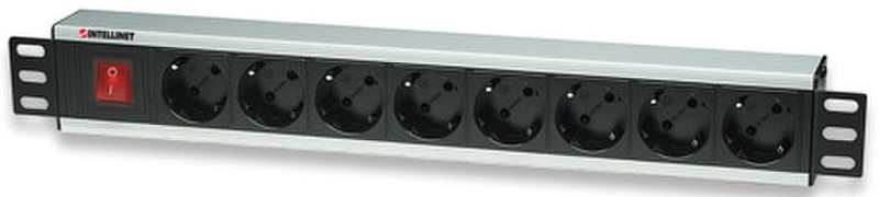 IC Intracom 19" Rackmount 8AC outlet(s) 250V 3m White surge protector