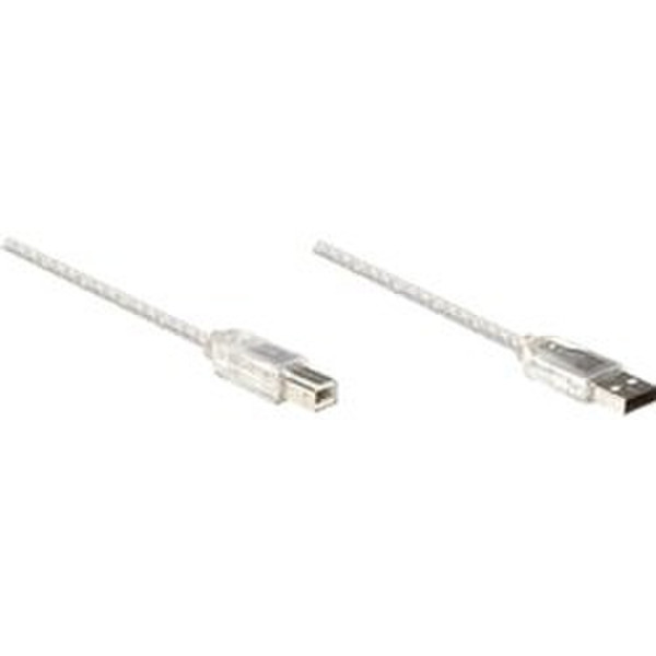 IC Intracom 390187 4.5м USB A USB B Cеребряный кабель USB