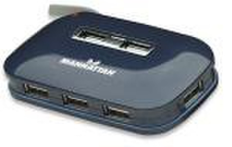 IC Intracom MANHATTAN Hi-Speed USB 2.0 Ultra Hub 480Mbit/s Blau