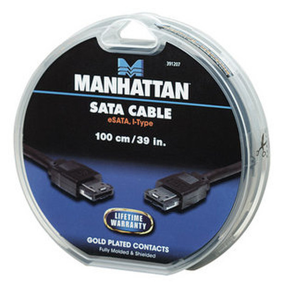 IC Intracom 391207 1m Black SATA cable