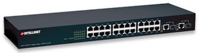 Intellinet Fast Ethernet Office Unmanaged 1U Black