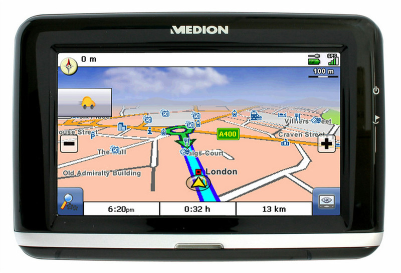 Medion GoPal PNA460M LCD 210g Schwarz Navigationssystem