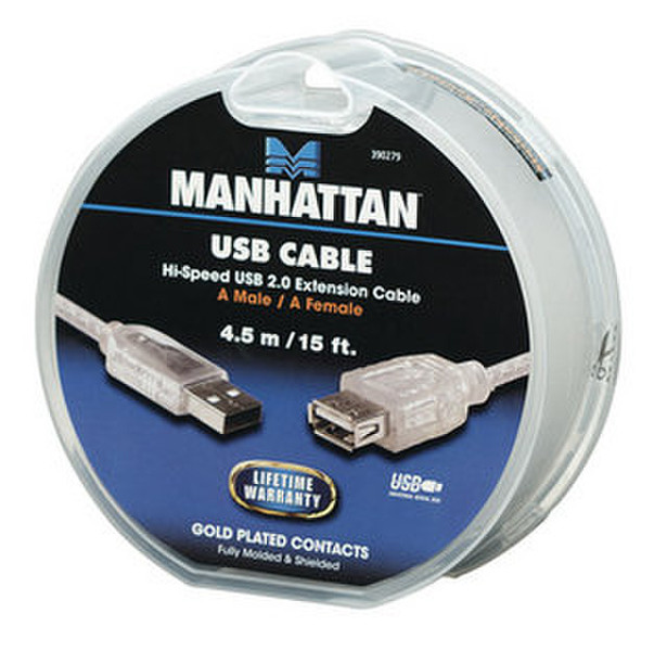 IC Intracom 390279 4.5m USB A USB A Silver USB cable