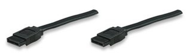 IC Intracom SATA II 0.5m Black SATA cable