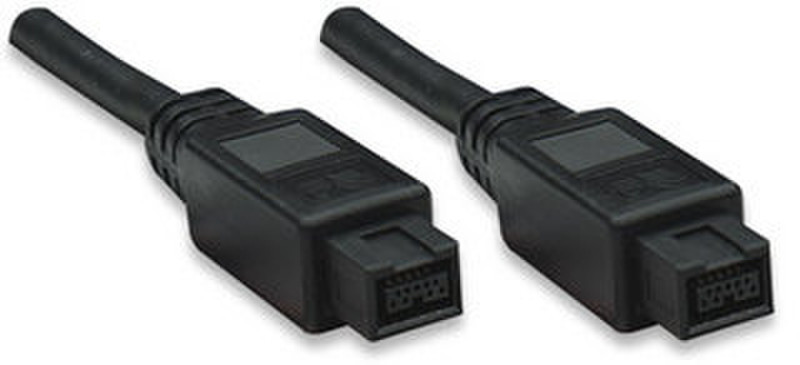 IC Intracom 393072 1.8m Black firewire cable