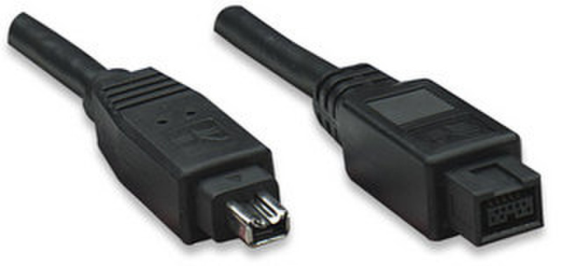 IC Intracom 393089 1.8м Черный FireWire кабель