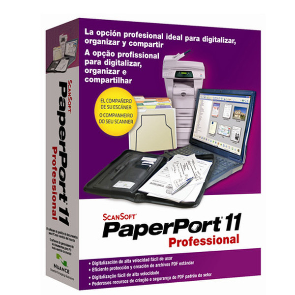 Nuance PaperPort (Media kit) Professional v11 WIN, Nordic, CD