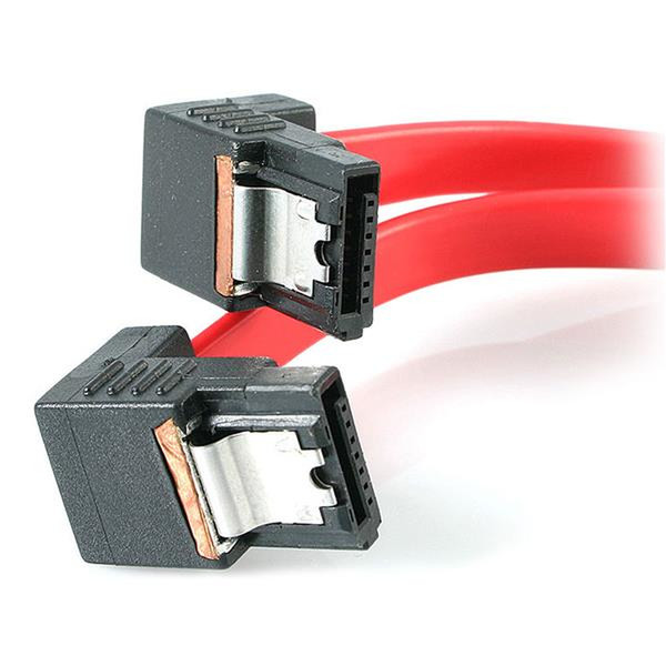 StarTech.com 18in Right Angle Latching SATA Serial ATA Cable