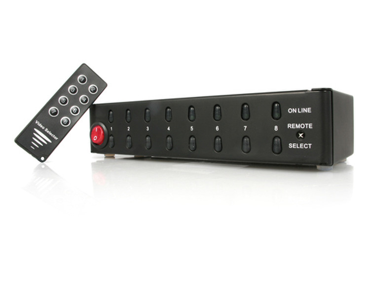 StarTech.com Converge A/V 8 Port VGA Video Selector Switch with Remote video servers/encoder
