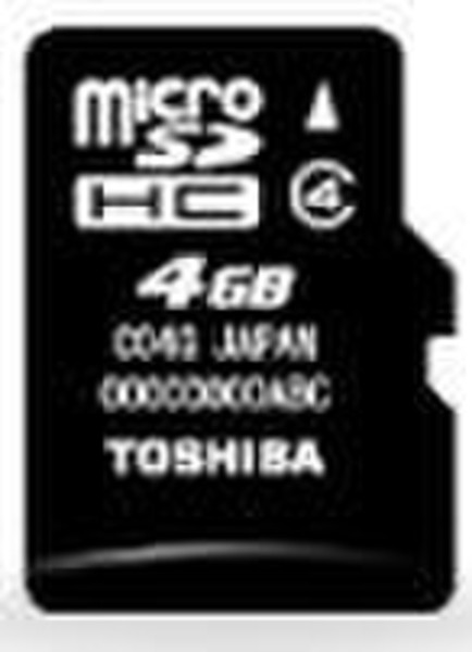 Toshiba microSDHC 4GB 4GB MicroSDHC Class 4 memory card