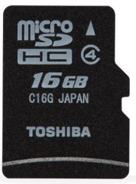Toshiba microSDHC 16GB 16GB MicroSDHC Class 4 memory card