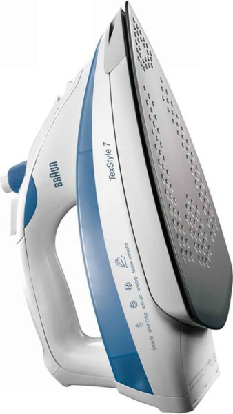 Braun TexStyle 7 730 Dry & Steam iron 2400W Blau, Weiß