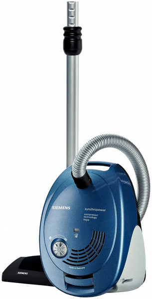 Siemens VS06G1666 Zylinder-Vakuum 4l 1600W Blau, Grau Staubsauger