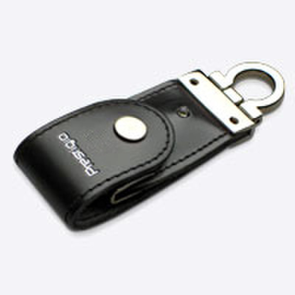 Prestigio 4096MB Leather USB2.0 Black flash drive 4GB USB 2.0 Typ A USB-Stick