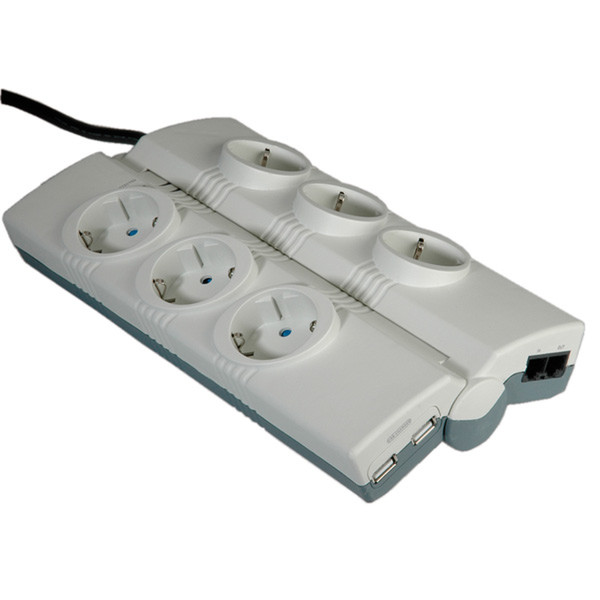 ROLINE Foldable Power Strip with USB Charger