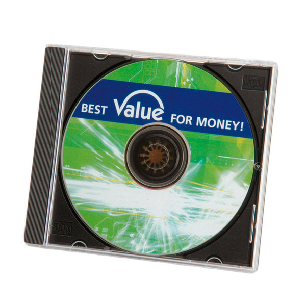 Value CD Case Single, 10.4 mm, black 5 pcs.
