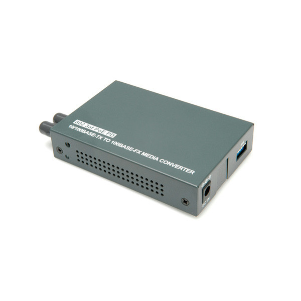 ROLINE RJ-45 to Fiber Fast Ethernet Converter (PoE) ST Type network media converter