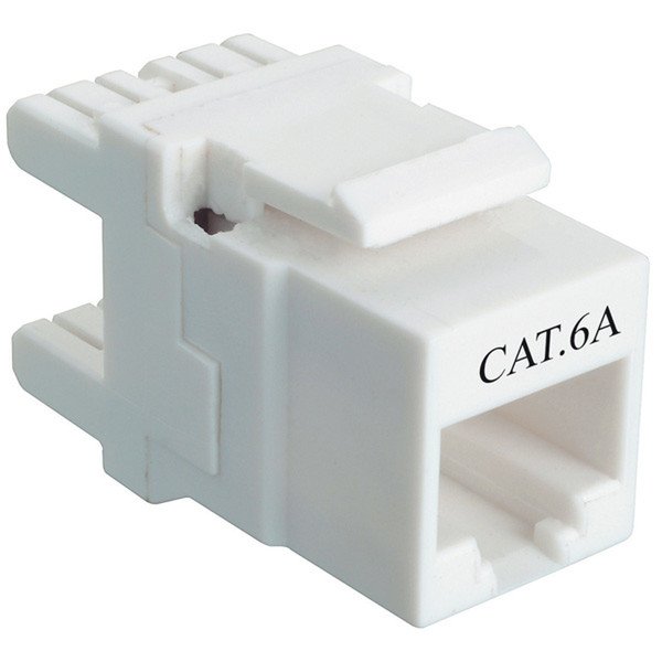 ROLINE Cat.6a Keystone Jack, RJ-45, unshielded, white