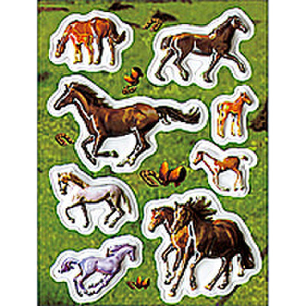 HERMA Decorative label MAGIC wild horses, Popup 1 sheet Dekorativer Aufkleber