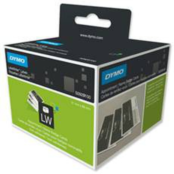 DYMO Appointment/Name Badge Cards 300pc(s) Black,White non-adhesive label