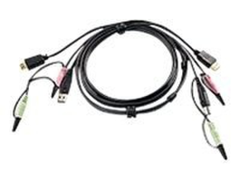 Aten 2L-7D02UH 1.8m Black KVM cable