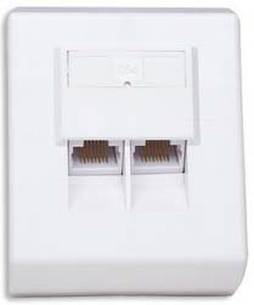 Intellinet 408301 White outlet box