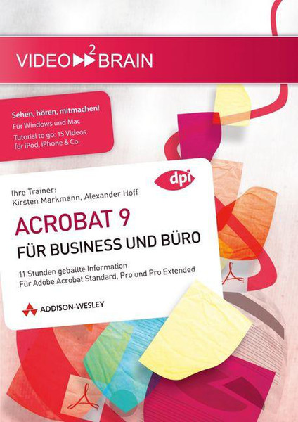 Pearson Education Adobe Acrobat 9 German software manual