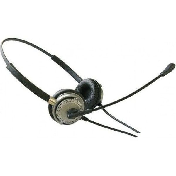 Dacomex 290013 Binaural Schwarz, Silber Mobiles Headset