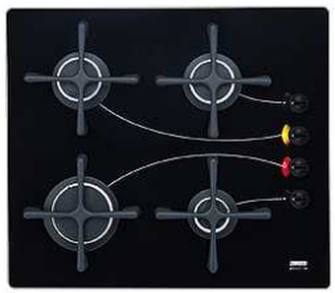 Zanussi ZGG643ITNC built-in Gas Black hob