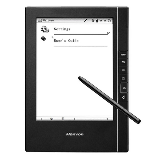 Hanvon WISEreader N610 6" Сенсорный экран 4ГБ Черный электронная книга
