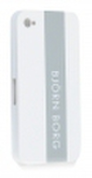 Crocfol Cover iPhone 4 Grau, Weiß
