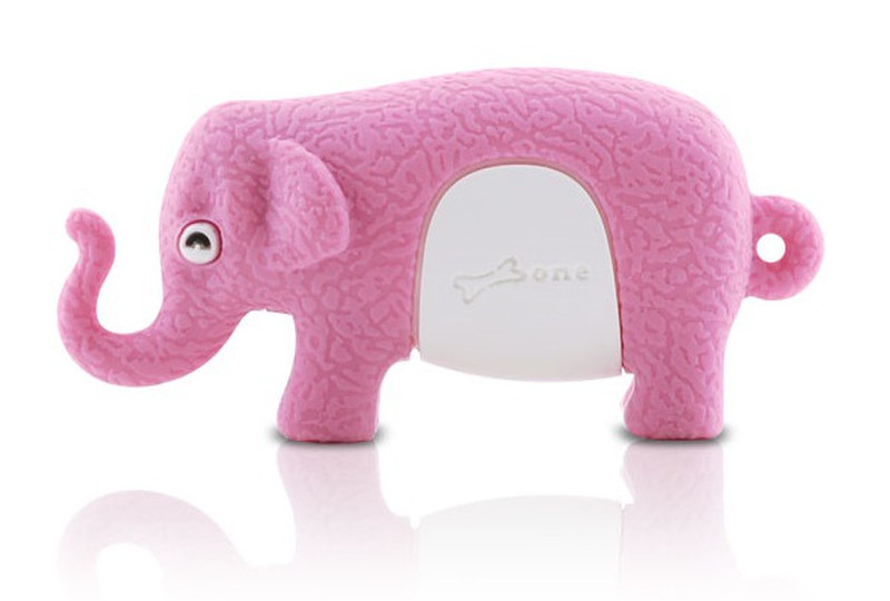 Fruitshop International Elephant Driver 4GB USB 2.0 Type-A Pink USB flash drive