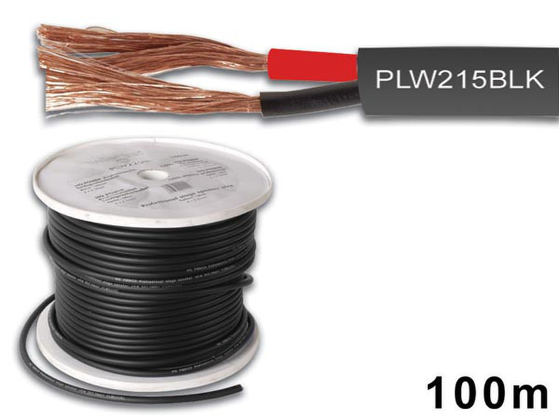 Velleman PLW215BLK 100м Черный аудио кабель